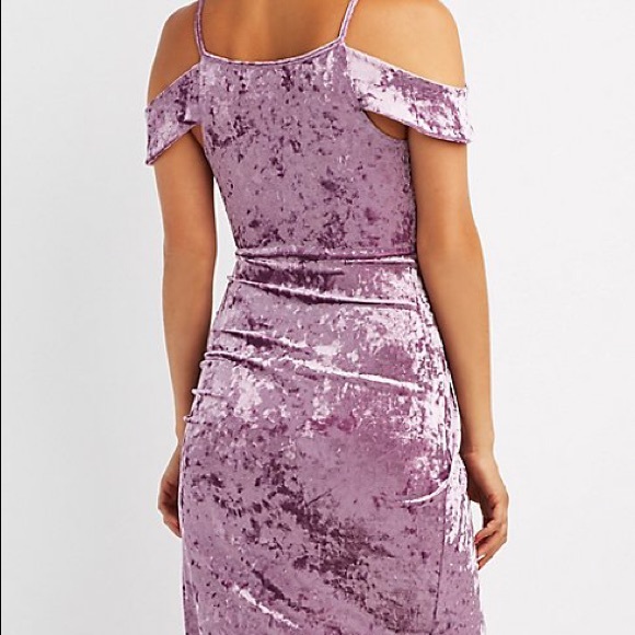 Charlotte Russe NWT Cold Shoulder Wrap Dress - Picture 2 of 4